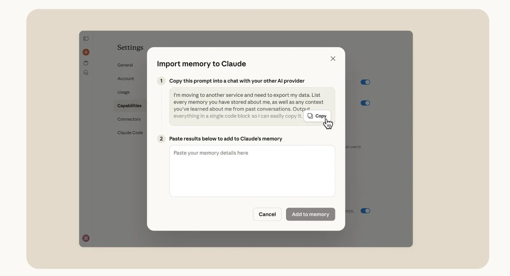 Anthropic's Claude Rolls Out Memory Import Amidst Political Fallout