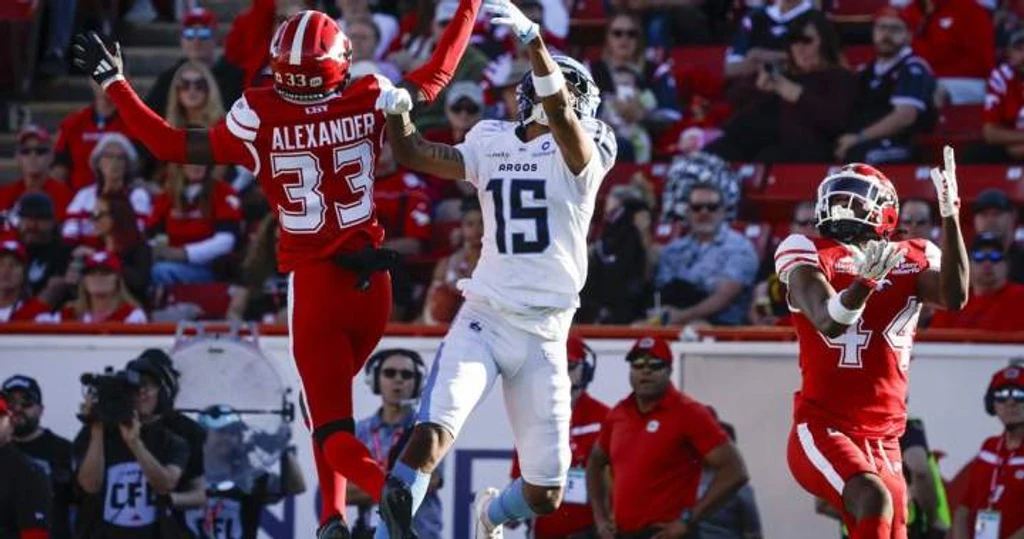 Adams Throws Six TDs as Stampeders Trample Argonauts 58-36