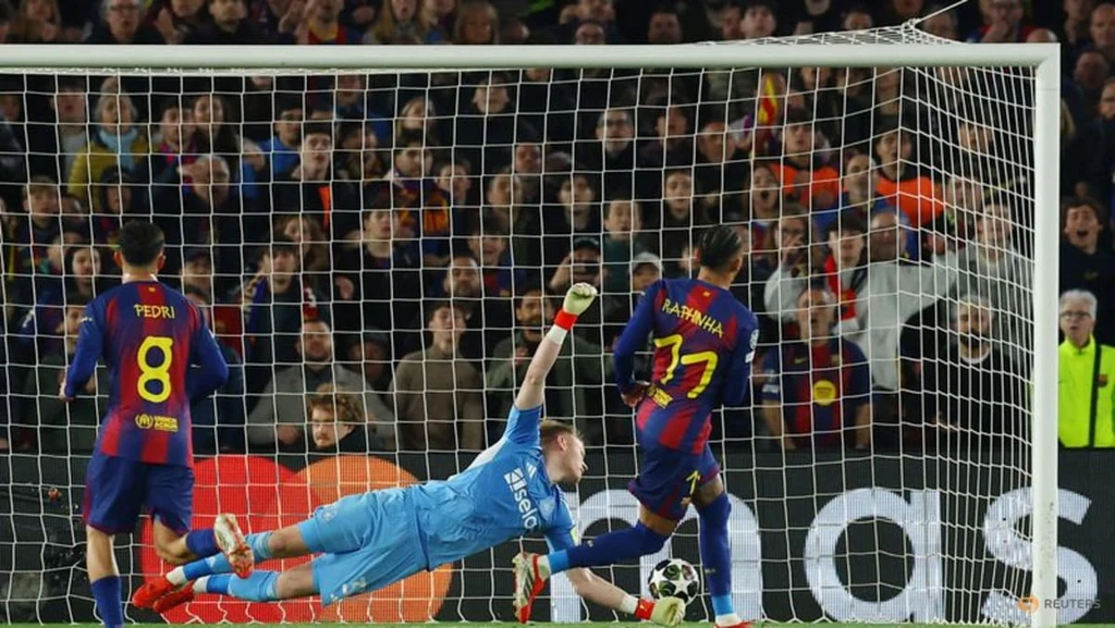 Barcelona dominates Newcastle 7-2 to reach Champions League quarters