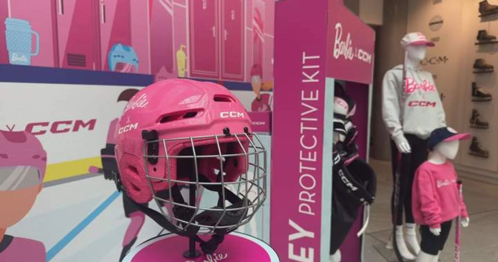 Barbie and CCM Hockey Launch Colorful Gear to Attract Young Girls