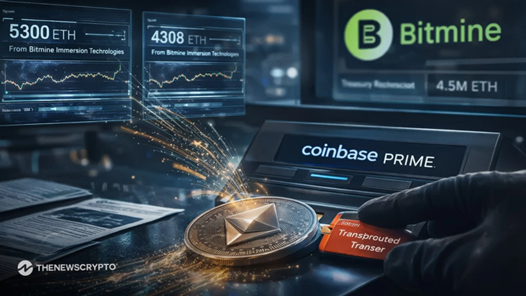 Bitmine Transfers 9,600 ETH to Coinbase Prime Amidst Market Shifts