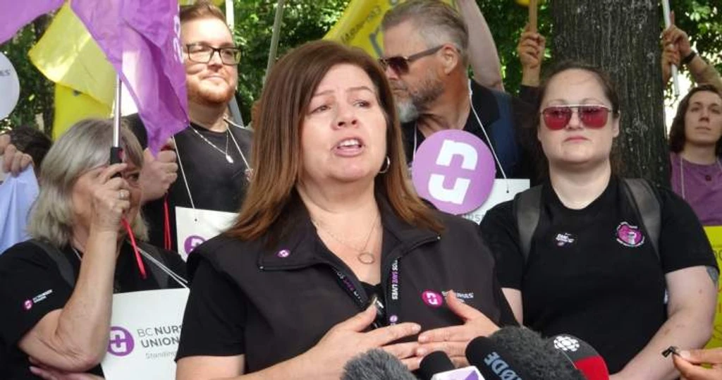 BC Nurses Picket Vancouver General Hospital in Historic Job Action