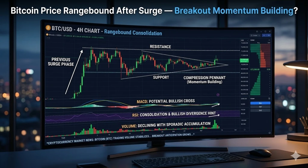 Bitcoin Eyes Breakout as Price Consolidates Above $73,500