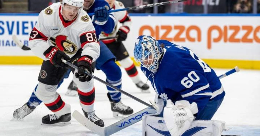 Batherson, Cozens Power Senators Past Maple Leafs in High-Scoring Clash