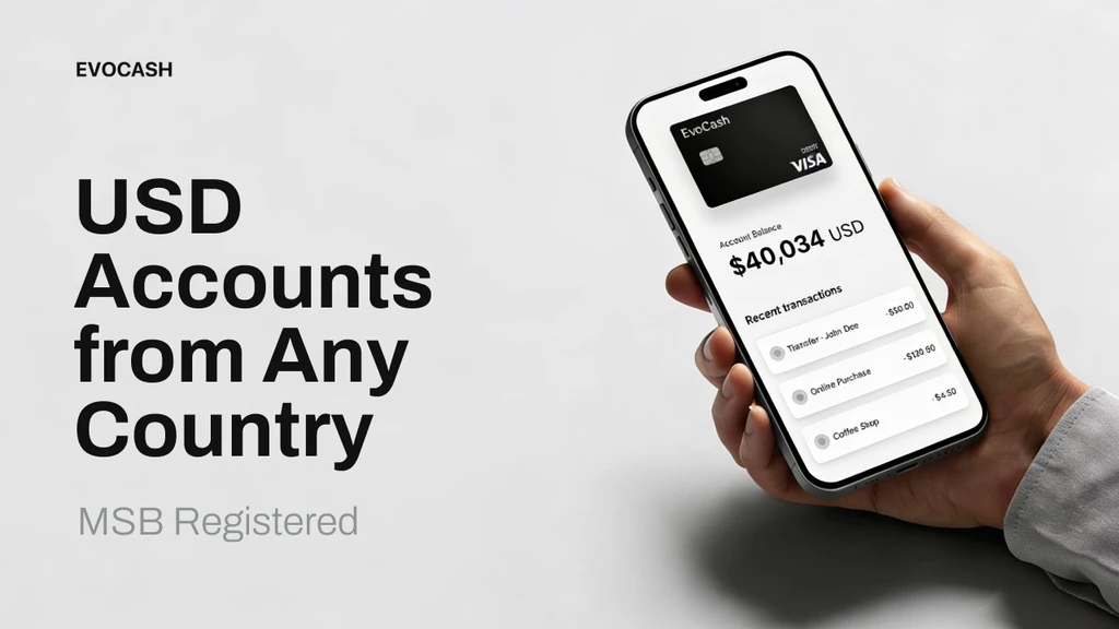 EvoCash Launches USD Accounts, Bridging Crypto and Fiat with Real-Time Conversion