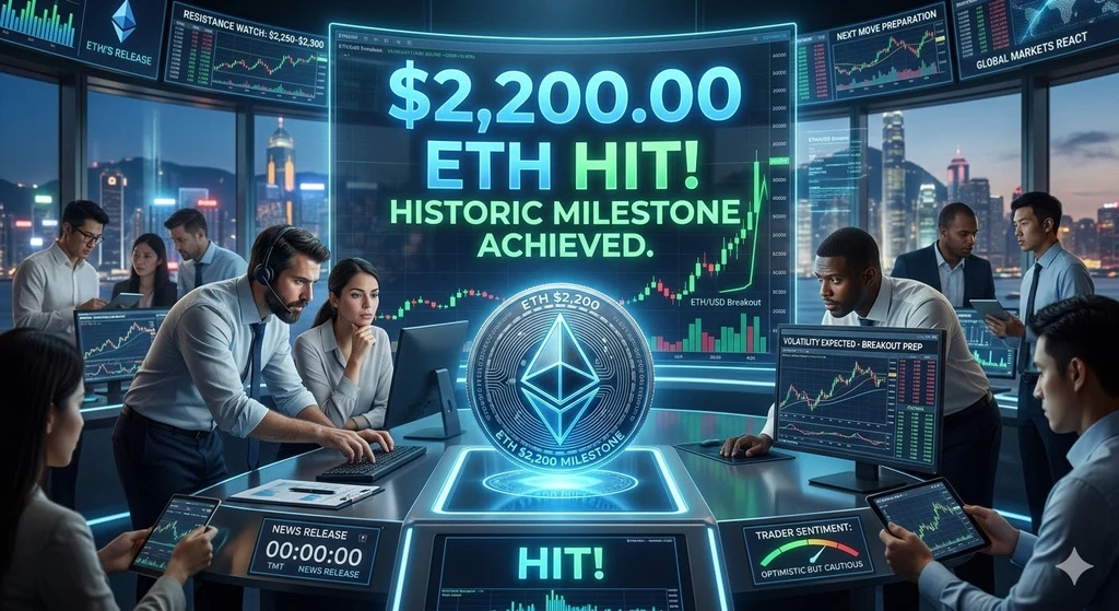 Ethereum Surges Past $2,200, Analysts Eye Further Upside