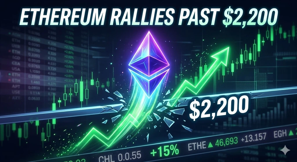 Ethereum Surges Past $2,200 as Bulls Target $2,380