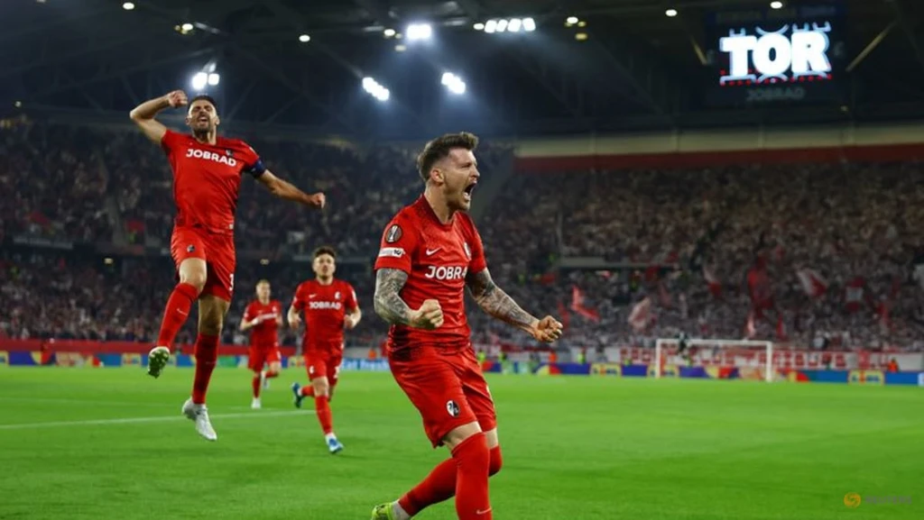 Freiburg Downs 10-Man Braga 3-1, Books Europa League Final vs. Aston Villa