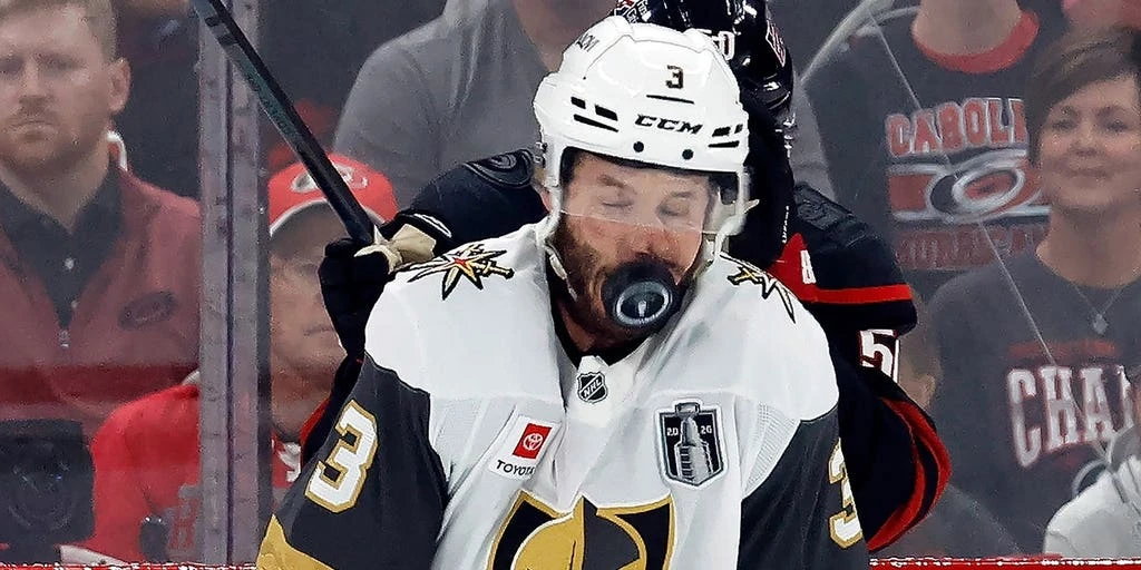 Golden Knights' Brayden McNabb Hospitalized After Taking 87 mph Puck to Face in Stanley Cup Final