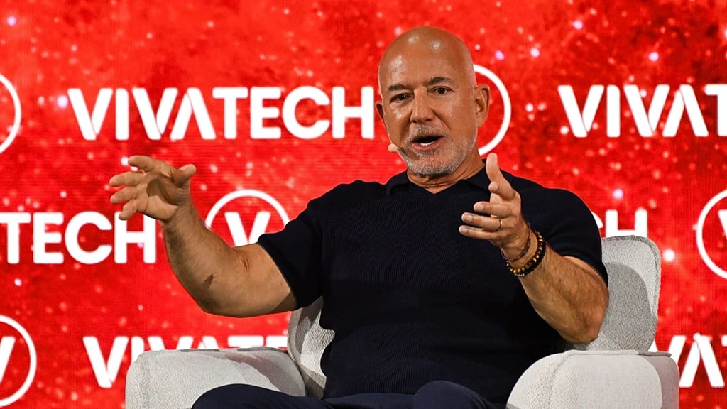Bezos Outlines Lunar Industrial Strategy to Preserve Earth at VivaTech