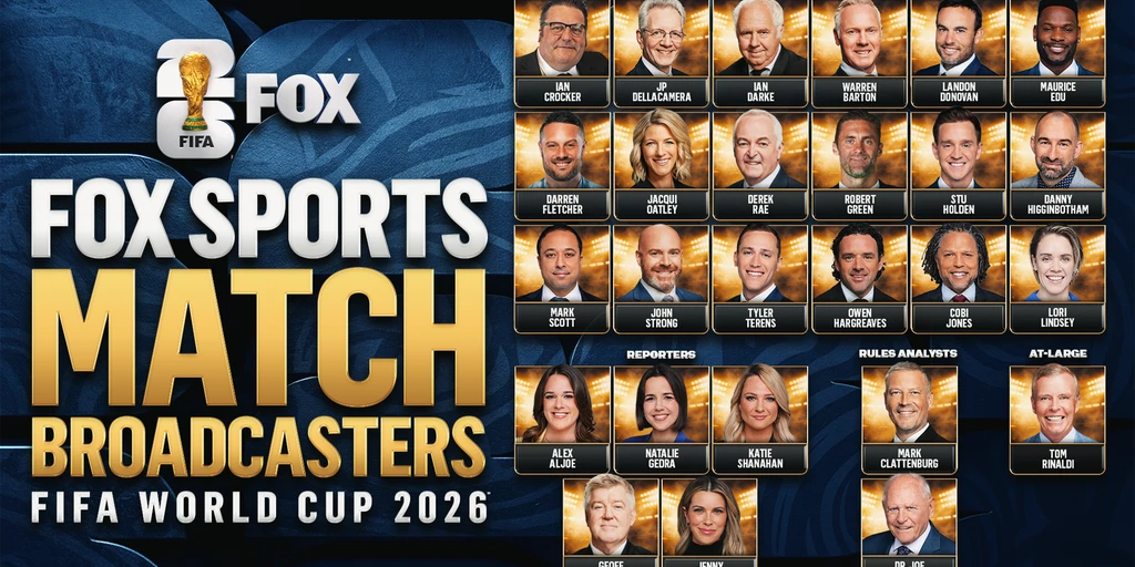 FOX Sports Unveils Star-Studded 2026 FIFA World Cup Broadcast Team