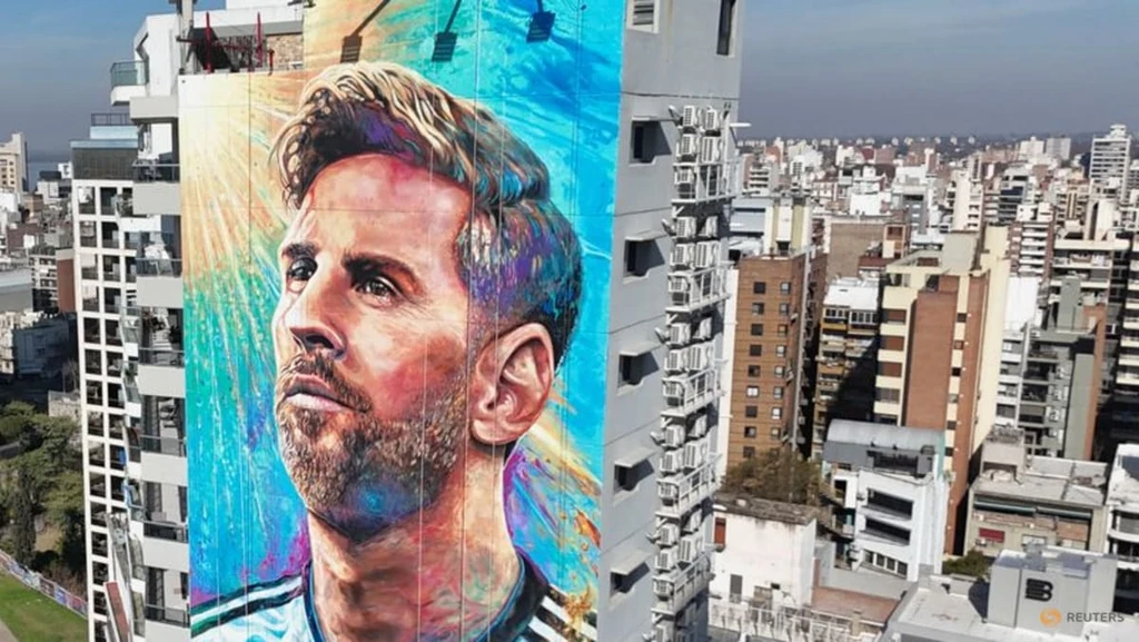 Lionel Messi's Restored Rosario Mural Unveiled Ahead of World Cup Match