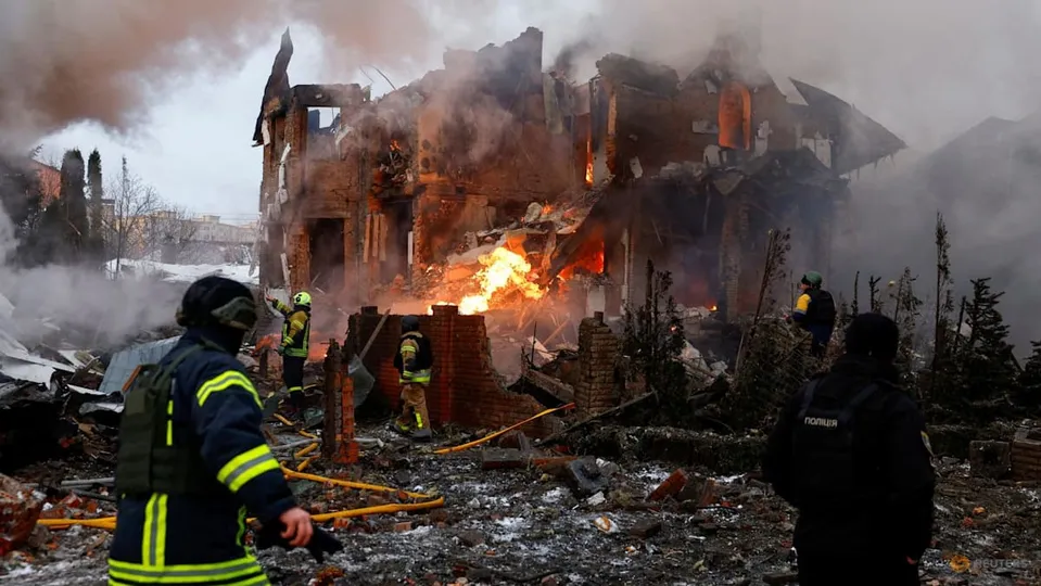 Kyiv Rocked by Ballistic Missiles Ahead of Invasion Anniversary