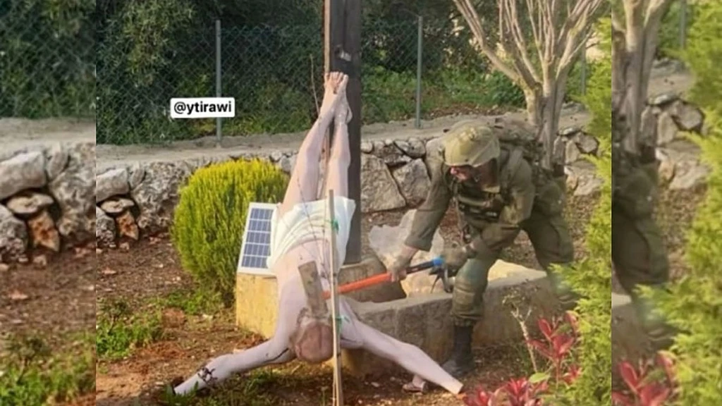 IDF Soldier Vandalizes Jesus Statue in Lebanon; Netanyahu Condemns