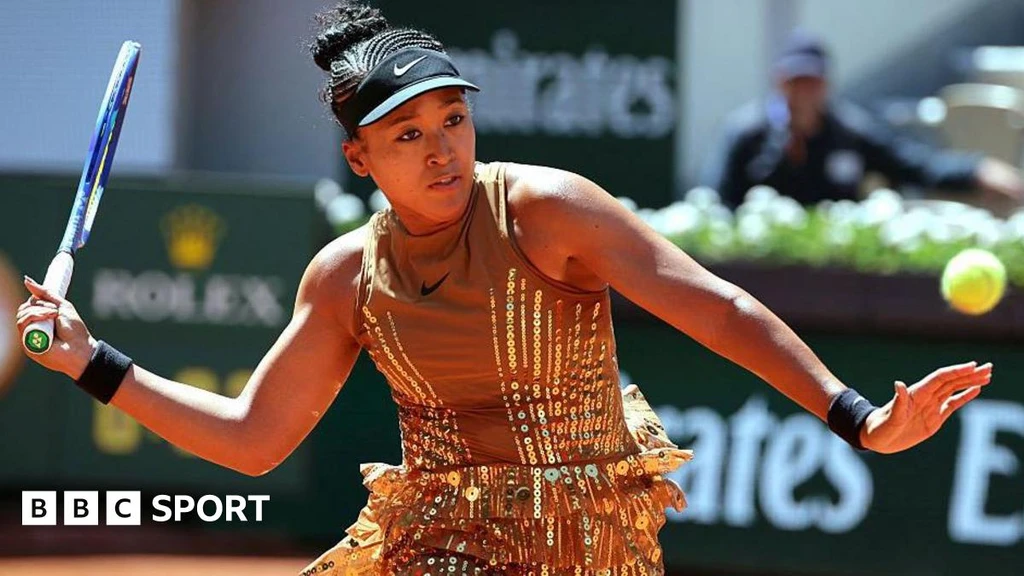 Naomi Osaka Dazzles in Golden French Open Outfit Inspired by Eiffel Tower