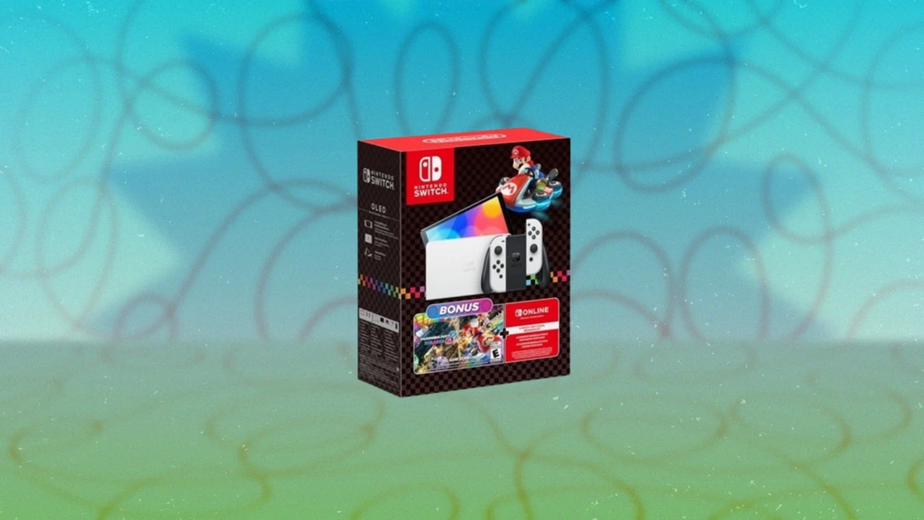 Nintendo Switch OLED Bundle with Mario Kart 8 Deluxe Drops to $269.99