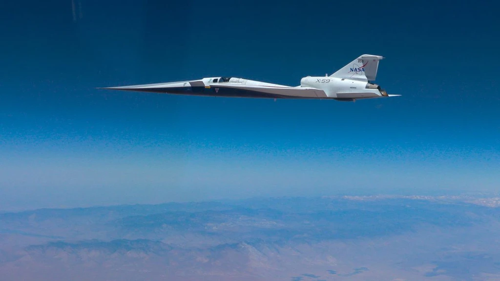 NASA X-59 Breaks Sound Barrier in Quiet Supersonic Milestone