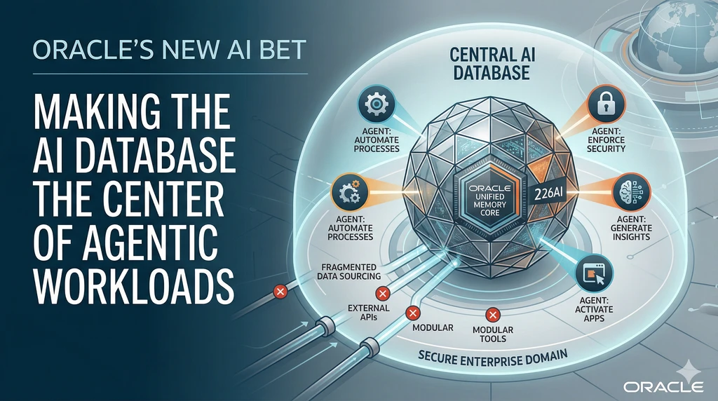 Oracle positions database as center of agentic AI for enterprises