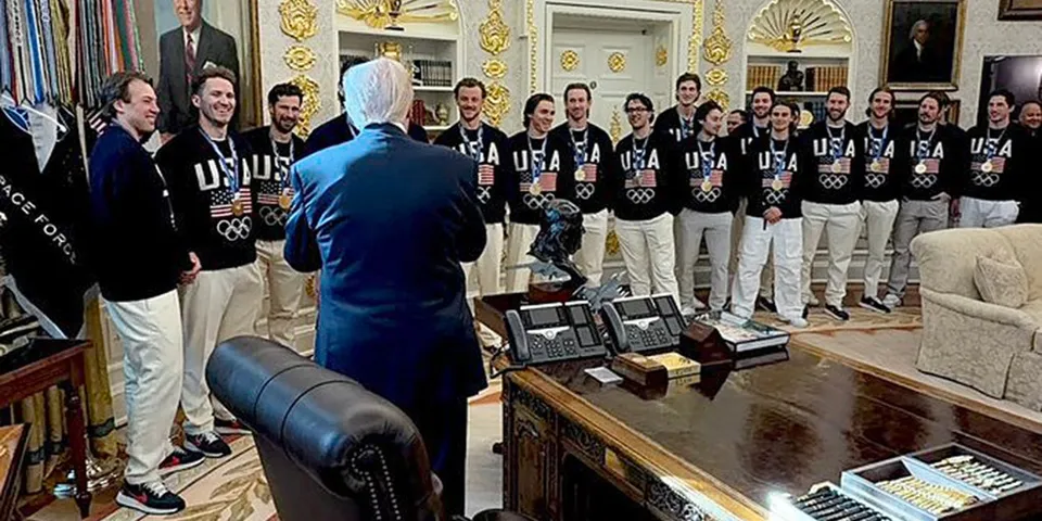 Team USA Hockey Celebrates Historic Gold Medal at White House