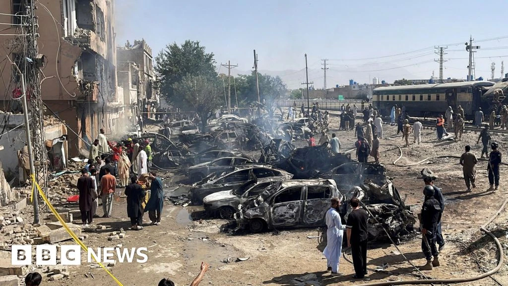 Deadly Blast Hits Pakistan Military Train, Killing at Least 20