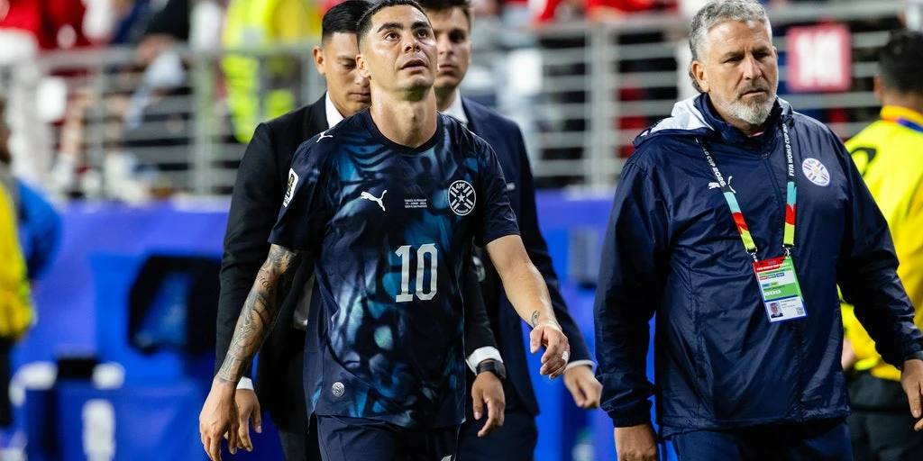 Paraguay’s Almiron Receives First World Cup Red Card Under New Mouth-Covering Rule