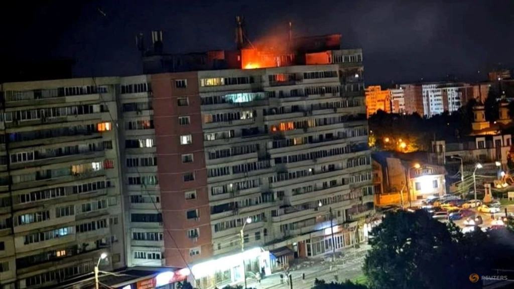 Russian Drone Strikes Romanian Apartment Block in First Attack on Densely Populated NATO Area