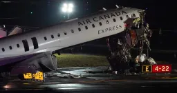 Air Canada Flight Crashes at LaGuardia, Two Pilots Killed