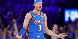Alex Caruso Shoves Camera Out of Thunder Huddle in Double Overtime Loss