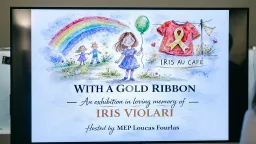 EU Parliament Honors Child Cancer Victims with 'Golden Ribbon' Art Exhibition