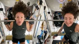 Jessica Meir’s Zero-Gravity Strength Routine Aboard the ISS