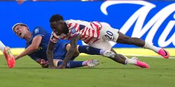 USA World Cup Star Folarin Balogun Receives Controversial Red Card