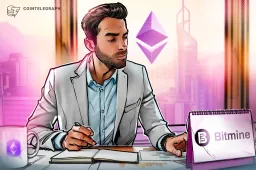 Bitmine's Ether Treasury Hits 5.54M ETH, Nears 5% Supply Goal