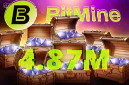 Bitmine Boosts Ether Holdings, Nearing 5% of Total Supply