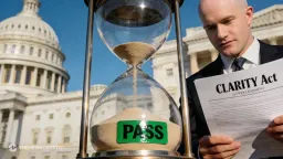 Coinbase CEO Signals 90% Clarity Act Passage, Crypto Regulation Set for Major Shift