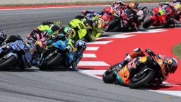 Crash Halts Catalan Grand Prix