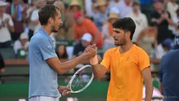Medvedev Tops Alcaraz in Indian Wells Semi-Final, Eyes Sinner in Final