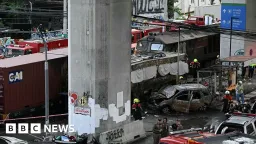 Freight Train Collision With Bus Kills Eight in Bangkok