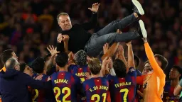 Hansi Flick Fights Back Tears as Barcelona Clinch LaLiga Title with Clasico Win