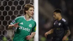 Gordon's Four Goals Propel Newcastle Towards Champions League Last 16