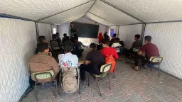 Gaza Students Take Exams in Tents as Schools Lie in Ruins