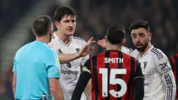 Maguire Red Card Costs Man United Win at Bournemouth