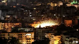 Israeli Military Strikes Hezbollah in Beirut Suburb