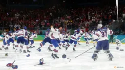 Hughes Scores Overtime Winner, Hellebuyck Stars as US Claims Olympic Gold
