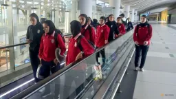 Iranian Women's Soccer Team En Route to Iran via Istanbul