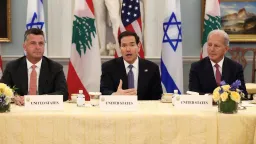 Israel and Lebanon Eye Common Ground on Hezbollah in US-Mediated Talks
