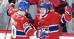 Caufield's Hat Trick Powers Canadiens Into Playoffs