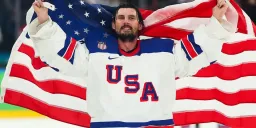 Hellebuyck's Stick Save Seals Olympic Gold for Team USA