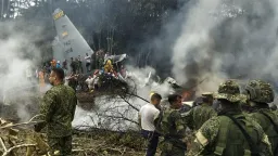 Military Plane Crash in Colombia Leaves Dozens Dead, 48 Rescued