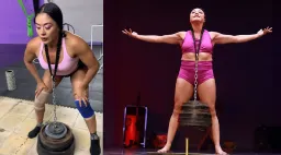 Mexican Powerlifter Diana Batres Lifts 166 Lbs with Her Hair, Shattering Guinness World Record