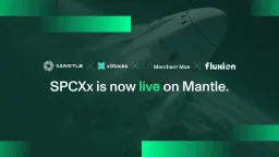 Mantle Lists Tokenized SpaceX Equity SPCXx on Fluxion and Merchant Moe